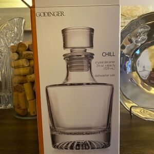 Godinger Clear Crystal Decanter with Stopper